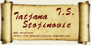 Tatjana Stojinović vizit kartica